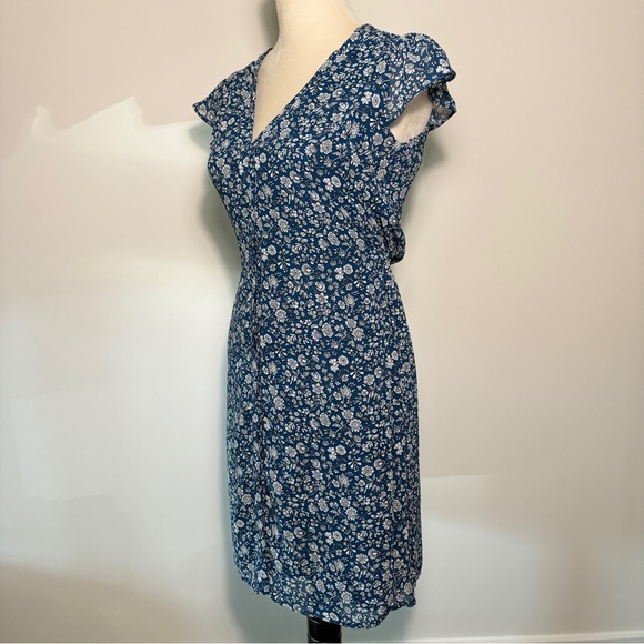 H&M Blue Flower Print Dress - Picture 2 of 5